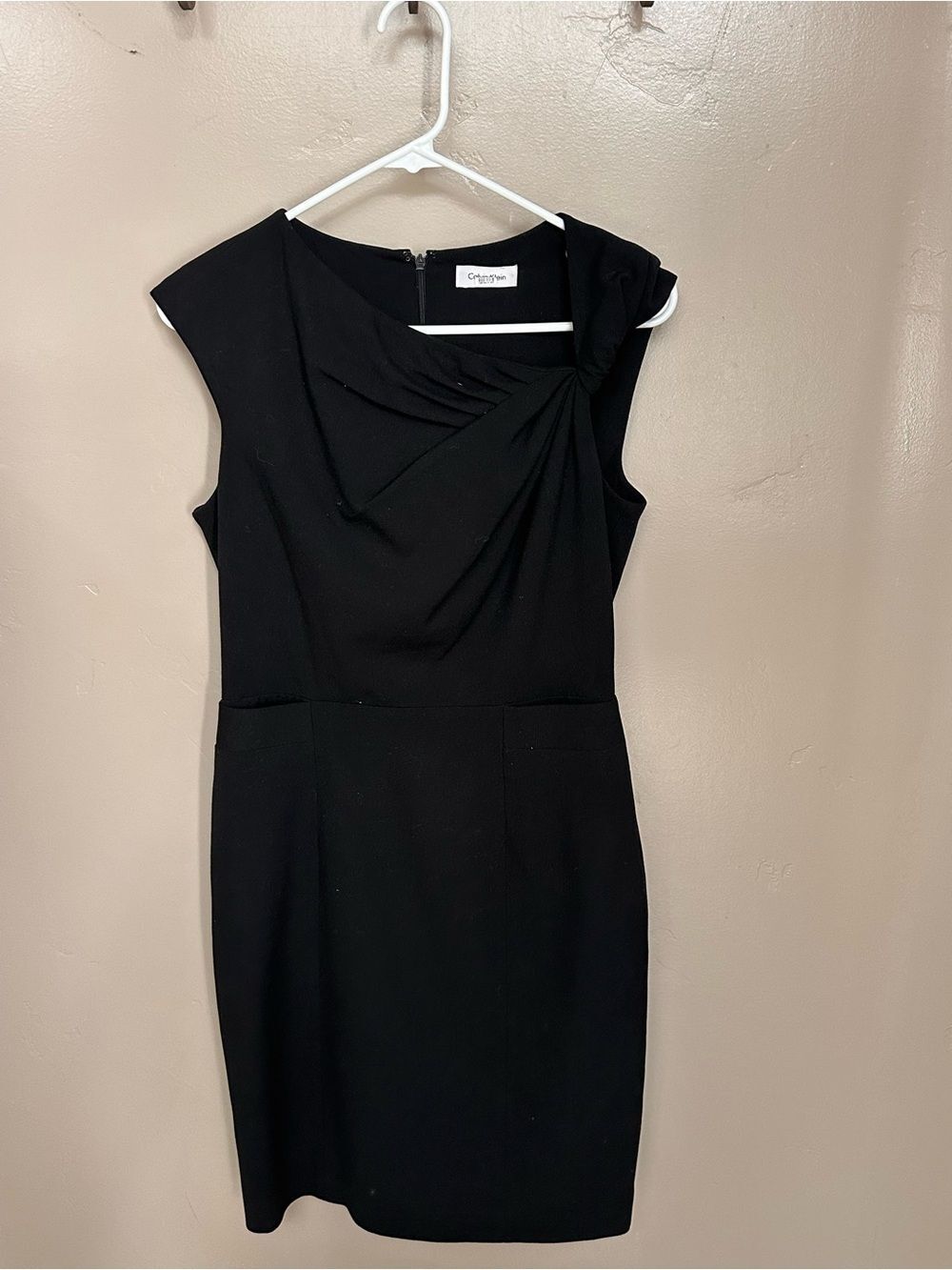 Calvin Klein Black Sleeveless Sheath Dress Size S (4)